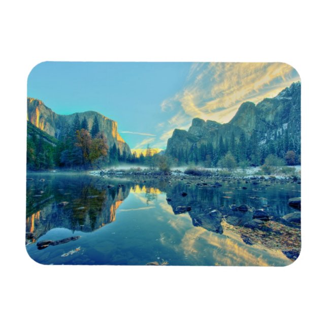 El Capitan and Three Brothers Reflection Magnet (Horizontal)