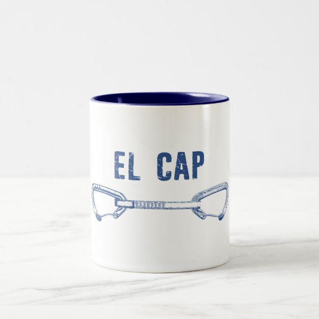 El Capitan Climbing Quickdraw Two-Tone Coffee Mug (Center)