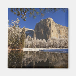 El Capitan reflects into the Merced River in Magnet