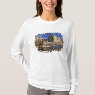 El Capitan reflects into the Merced River in T-Shirt