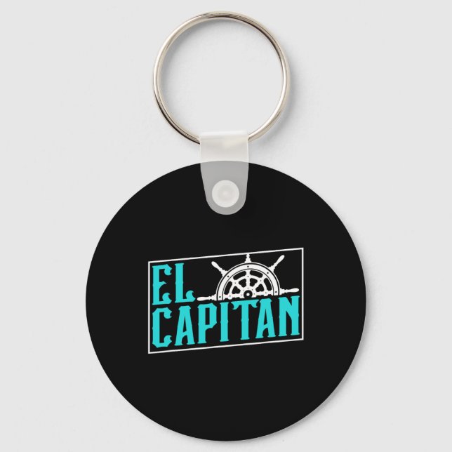 El Capitan Ship Boat Owner Skipper Lover Captain  Key Ring (Front)