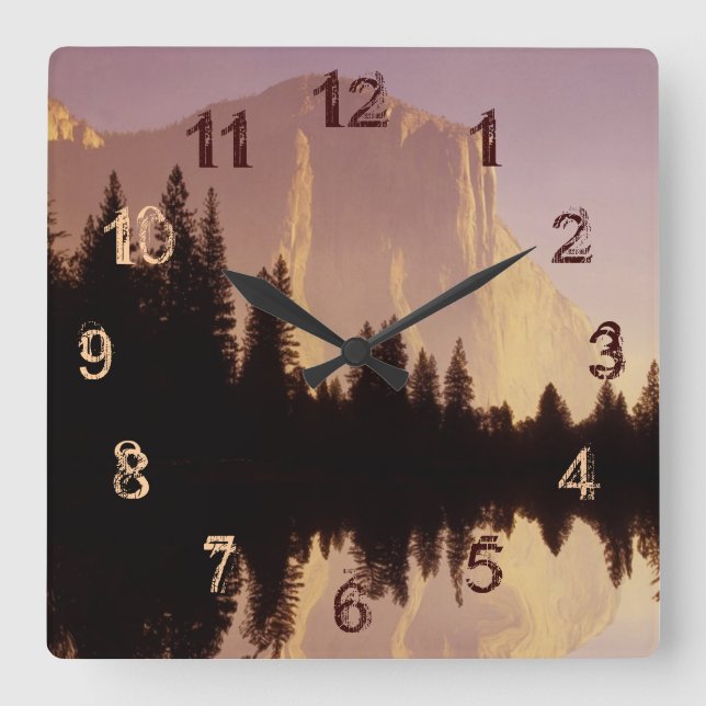 El Capitan Square Wall Clock (Front)