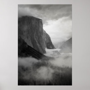 El Capitan With Swirling Mist Poster