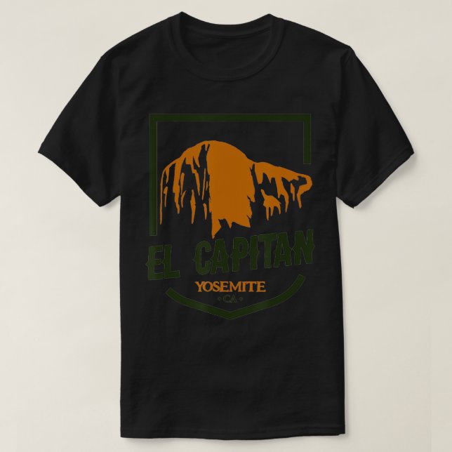 El Capitan Yosemite National Park California Climb T-Shirt (Design Front)