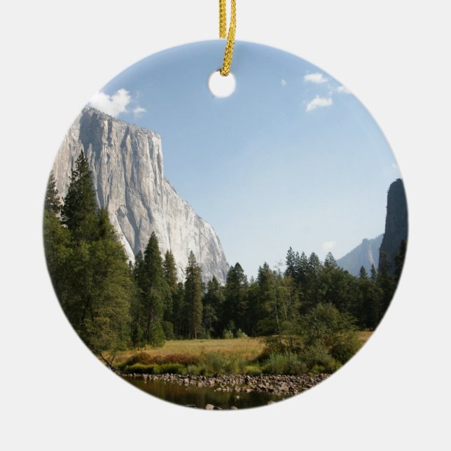 El Capitan, Yosemite National Park Ceramic Tree Decoration (Front)