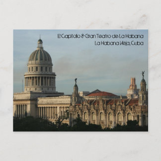 El Capitolio & Gran Teatro, Havana, Cuba Postcard