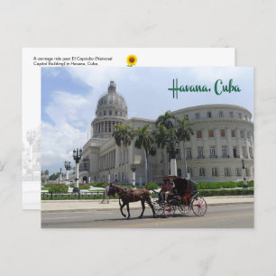 El Capitolio, Havana, Cuba - postcard
