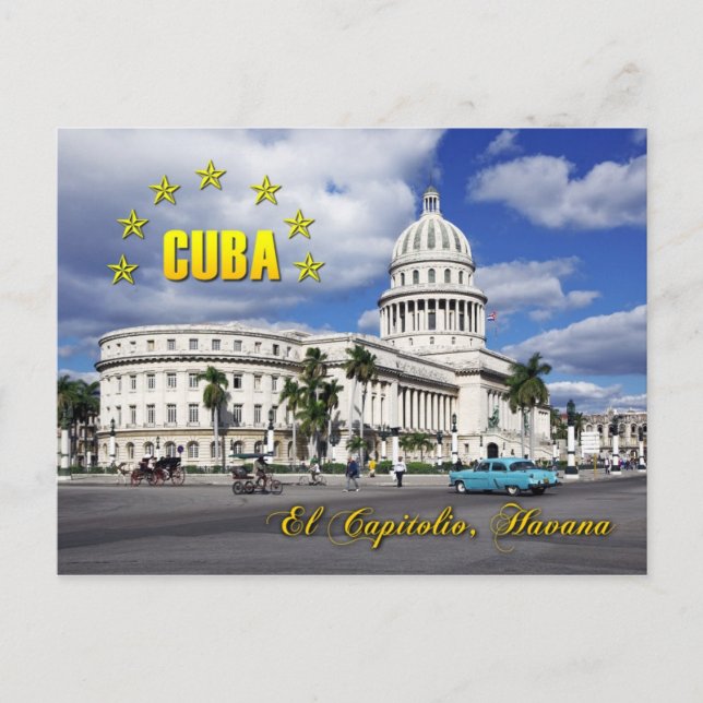 El Capitolio (National Capitol), Havana, Cuba Postcard (Front)