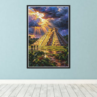 El Castillo Before the Storm Canvas Print