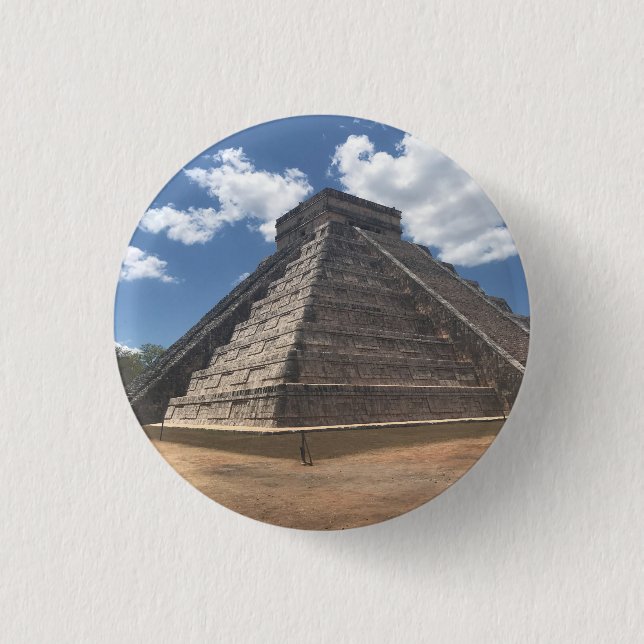 El Castillo – Chichen Itza, Mexico #3 Button (Front)