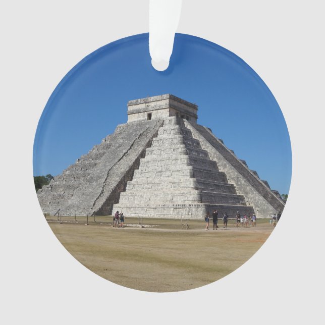 El Castillo – Chichen Itza, Mexico #4 Ornament (Front)