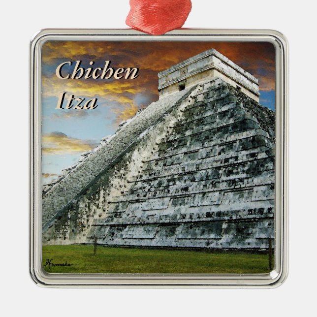 El Castillo Metal Tree Decoration (Front)