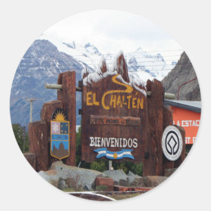 El Chalten, Patagonia, Argentina Classic Round Sticker