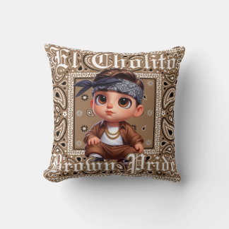 El Cholito throw pillow
