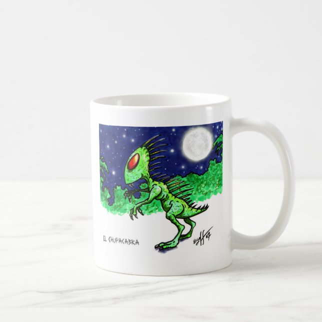 El Chupacabra Coffee Mug (Right)