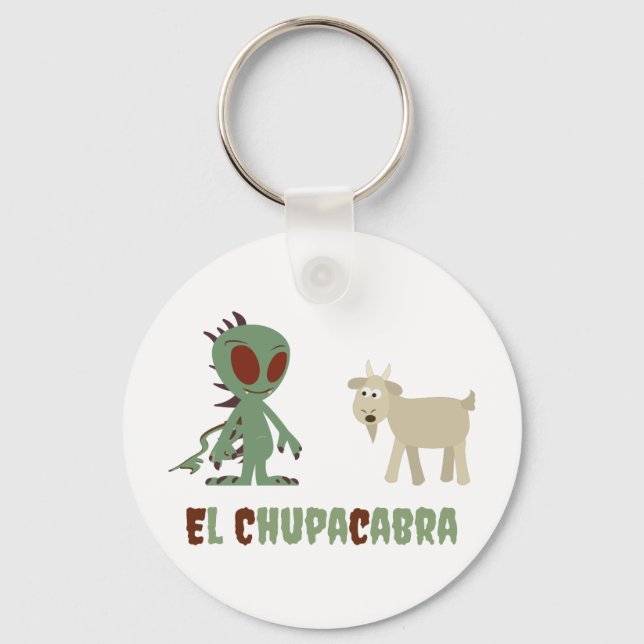 El Chupacabra Key Ring (Front)