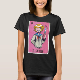 El Cuchillo Mexican Slang Lottery Bingo Cards T-Shirt