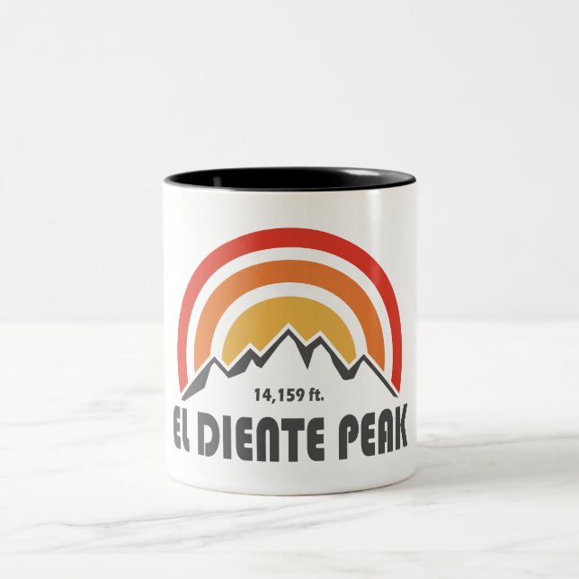 El Diente Peak Two-Tone Coffee Mug (Center)