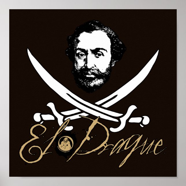 El Draque Pirate Insignia Poster (Front)
