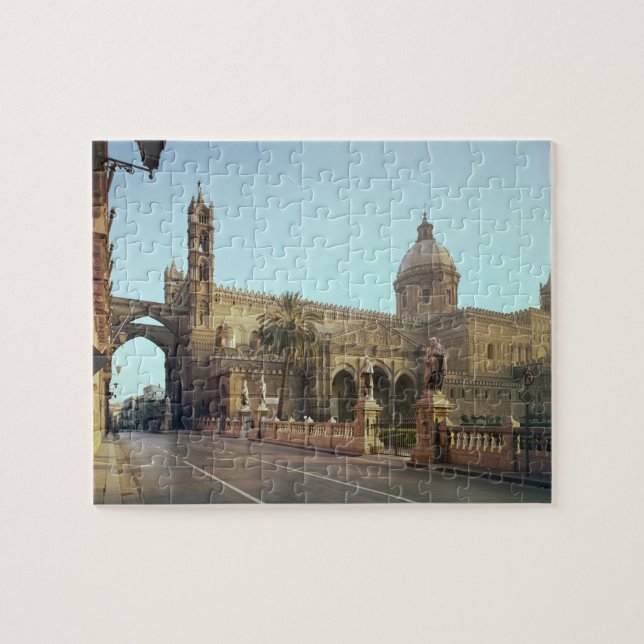El Duomo, founded by Walter, Archbishop of Palermo Jigsaw Puzzle (Horizontal)