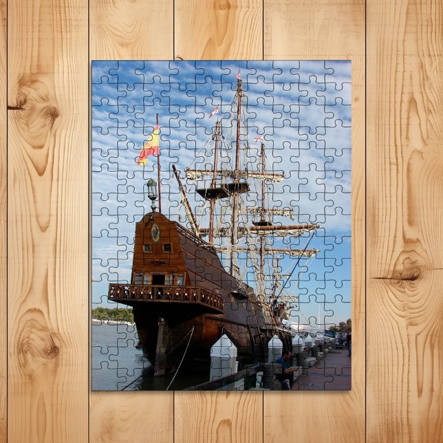 El Galeón Tall Ship Moored in Savannah GA Jigsaw Puzzle (Creator Uploaded)