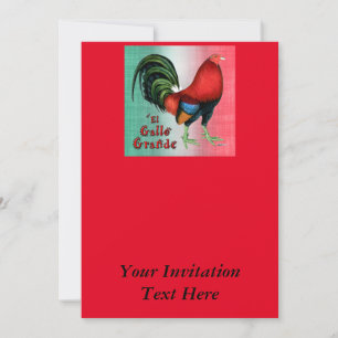 El Gallo Grande Invitation