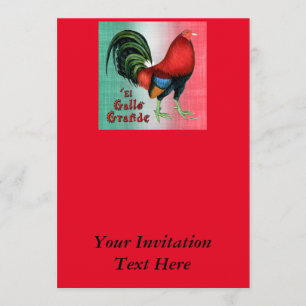 El Gallo Grande Invitation