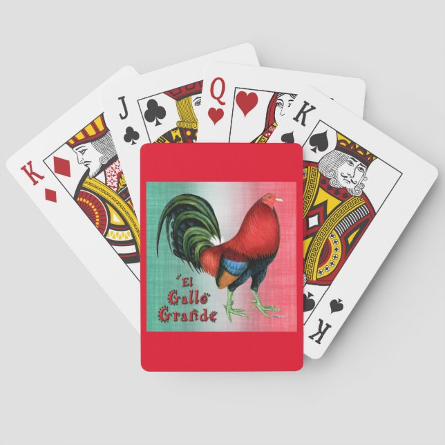 El Gallo Grande Playing Cards (Back)