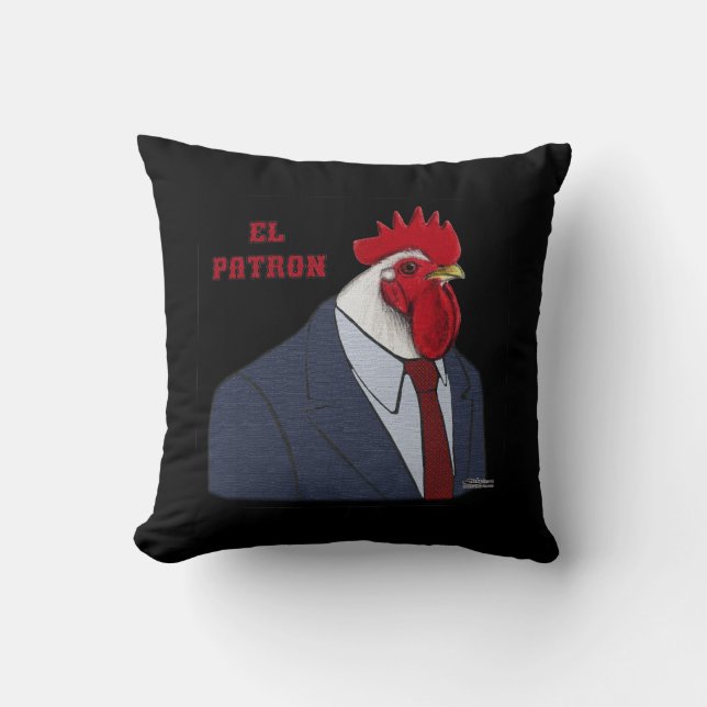 El Gallo Patron Cushion (Front)