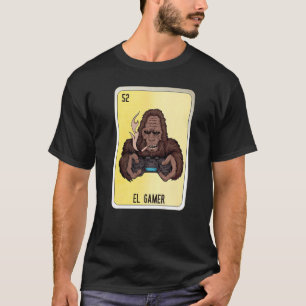 El Gamer Mexican Slang Lottery Bingo Cards   T-Shirt