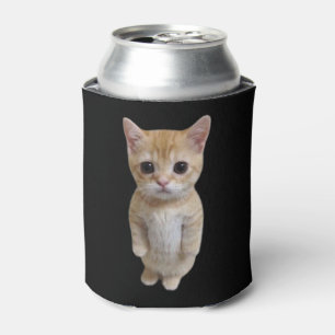 El Gato Cat Meme Double Sided Black Can Cooler