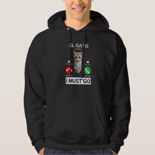 El Gato is Calling Sad Crying Kitten Meme Hoodie