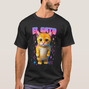 El Gato Meme Sad Crying Cat Munchkin Kitty Meme Tr T-Shirt