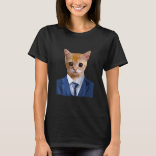 El Gato Meme Wearing A Suit Cute Sad Cat Humour T-Shirt