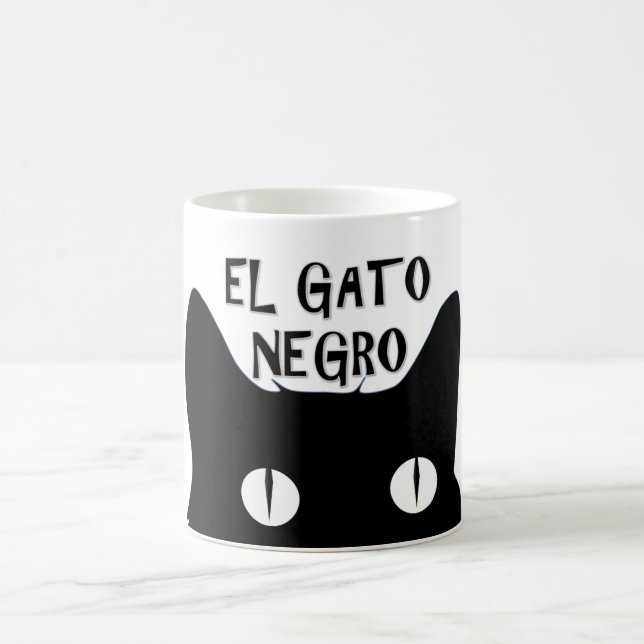 El Gato Negro  - The Black Cat Coffee Mug (Center)