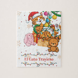 El Gato Travieso de Navidad Jigsaw Puzzle