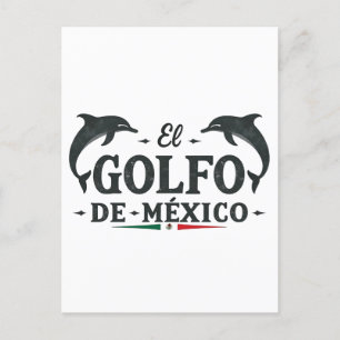 El Golfo De Mexico American Gulf of mexico  Announcement Postcard