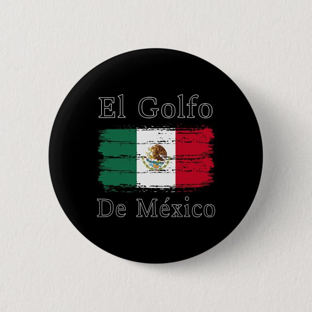 El Golfo De Mexico Dolphin  6 Cm Round Badge (Front)