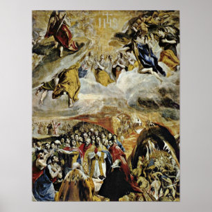 El Greco - allegory of the victory at Lepanto Poster