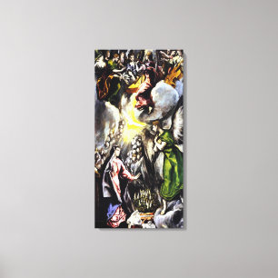 El Greco Annunciation Virgin Mary Canvas Wrap Print