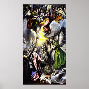 El Greco Annunciation Virgin Mary Poster