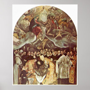 El Greco - Burial of Count Orgaz Poster