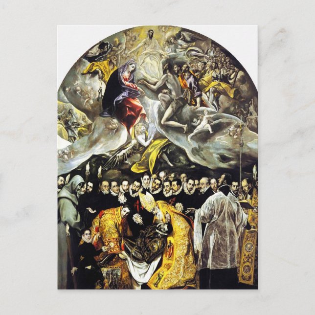 El Greco Burial of the Count of Orgaz Postcard (Front)