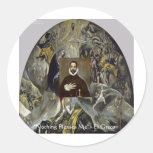 El Greco "Burial Of The Countess" Gifts & Tees Classic Round Sticker