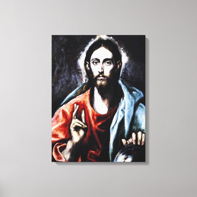 El Greco Christ Blessing Canvas Wrap Print (Front)