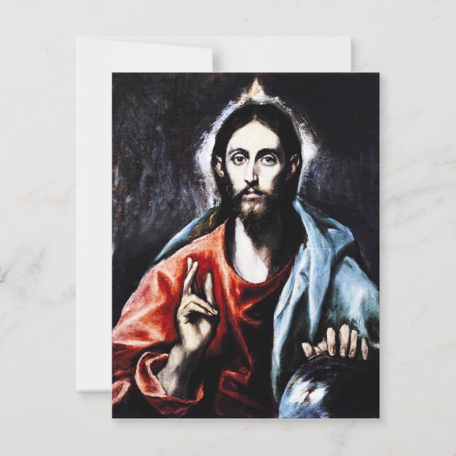El Greco Christ Blessing Invitations (Front)