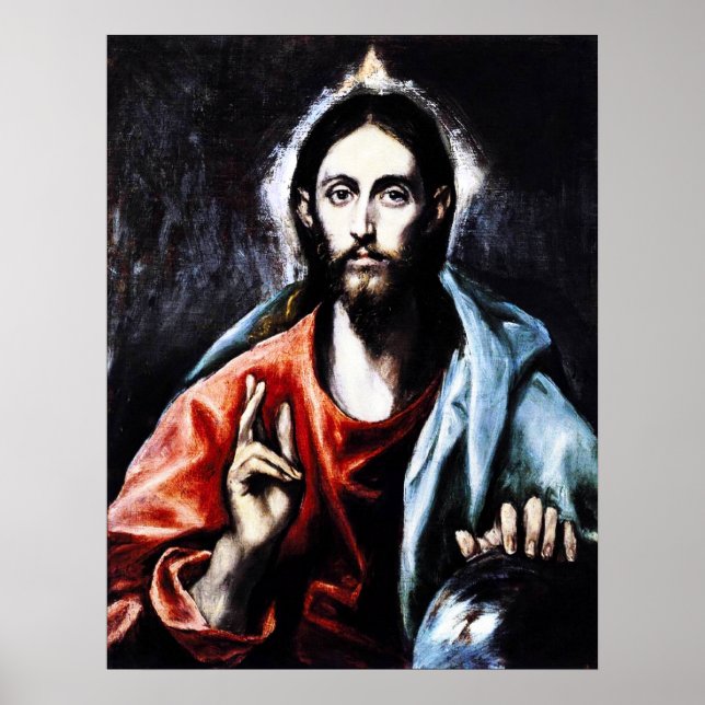 El Greco Christ Blessing Poster (Front)