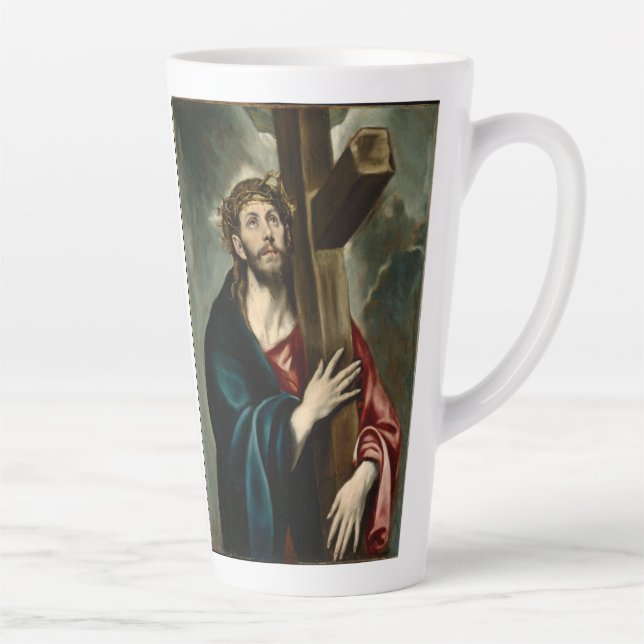El Greco - Christ Carrying The Cross Latte Mug (Right)