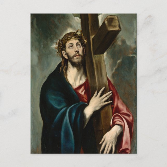 El Greco - Christ Carrying The Cross Postcard (Front)