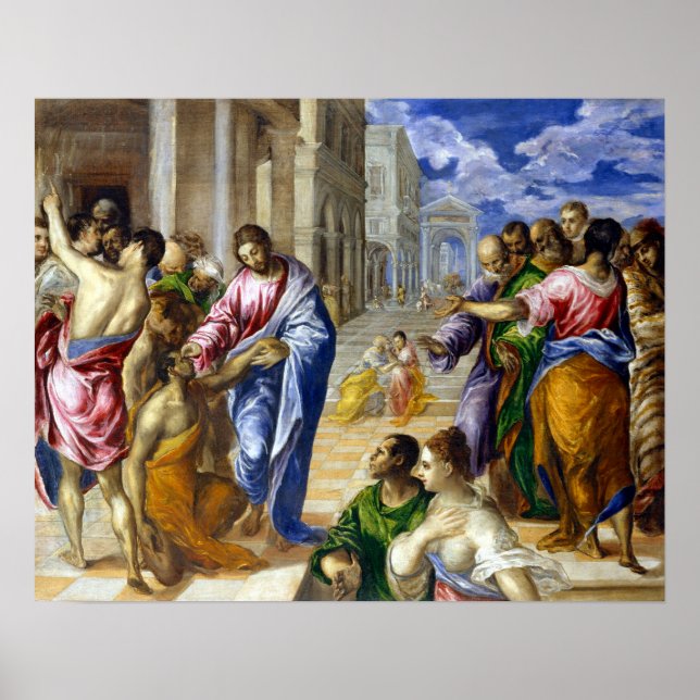 El Greco Christ Healing the Blind Poster (Front)